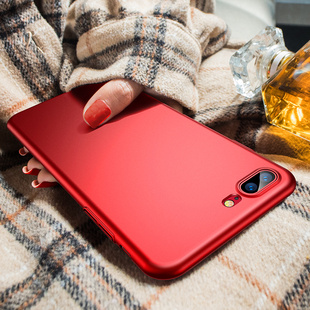 锐舞苹果7plus手机壳iPhone8磨砂硬壳8puls液态硅胶全包ipone红色黑超薄女男8p七7P个性创意潮牌ip套新年猪年