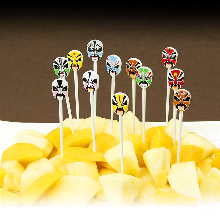 成都特色脸谱水果叉戏曲餐具糕点甜点叉四川成都旅游纪念品收藏礼
