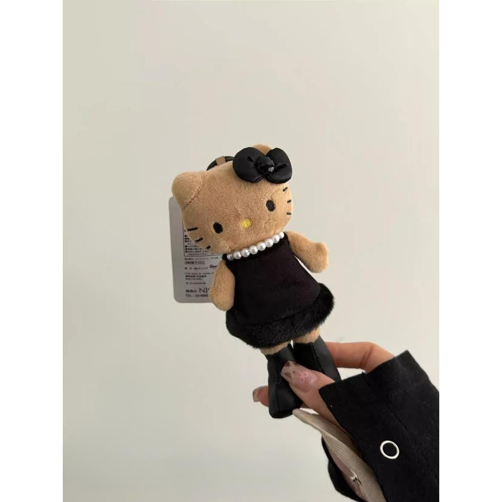 50周年展长腿kitty猫书包挂件kt猫公仔挂饰钥匙扣女生玩偶饰品