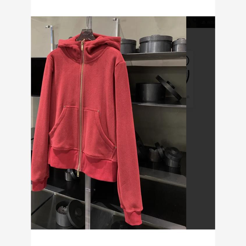 超厚实！质感绝了！480G摇粒绒双拉炼高克重连帽卫衣外套 WT9116