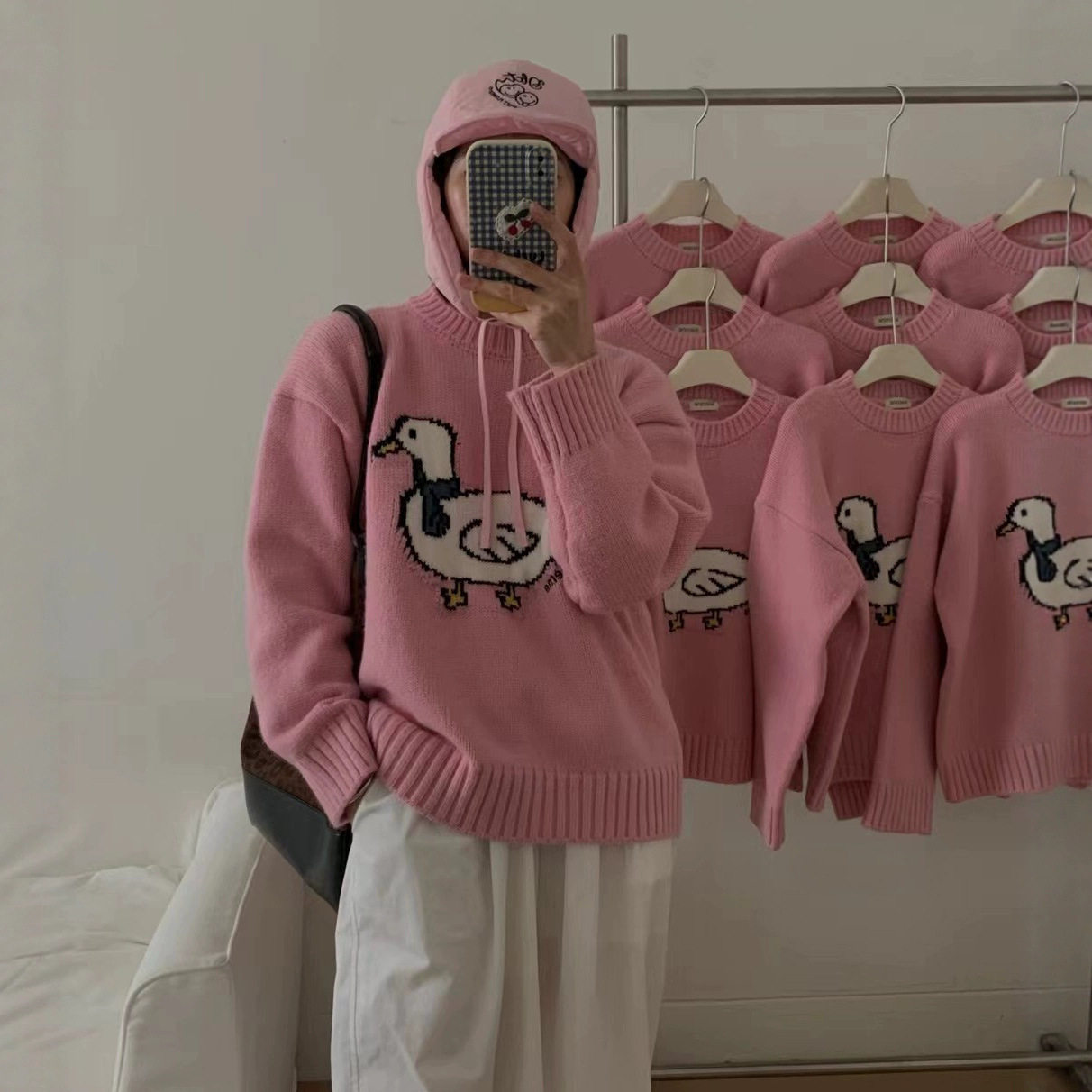 韩国设计师sie新款百搭圆