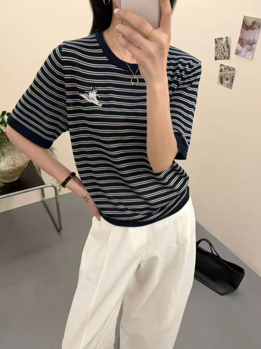 2026夏季新款韩系简约百搭气质新款短袖上衣女显瘦百搭款上衣