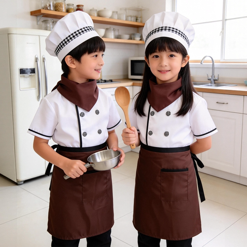 儿童厨师服幼儿演出服小孩游戏职