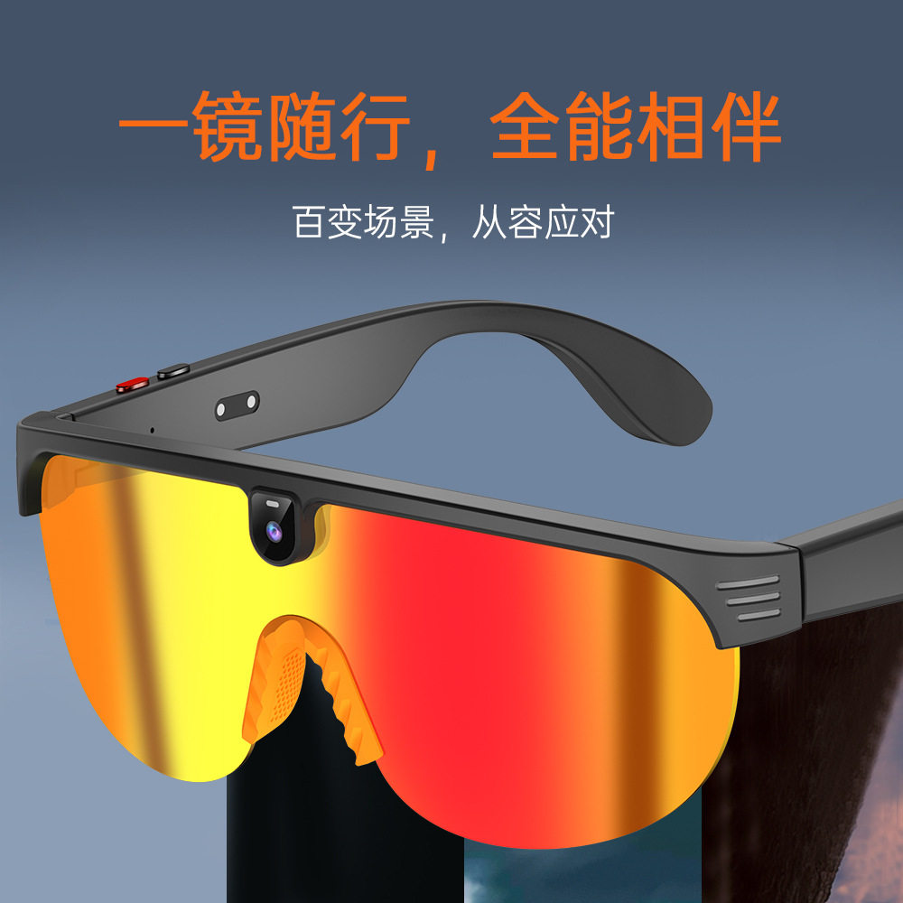 第一人称拍摄AI智能眼镜800W像素拍照蓝牙音乐听歌通话黑科技