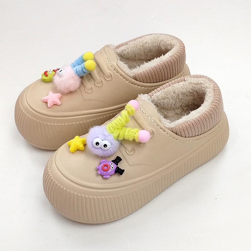 姿真鸟卡通可爱EVA防水包跟棉鞋