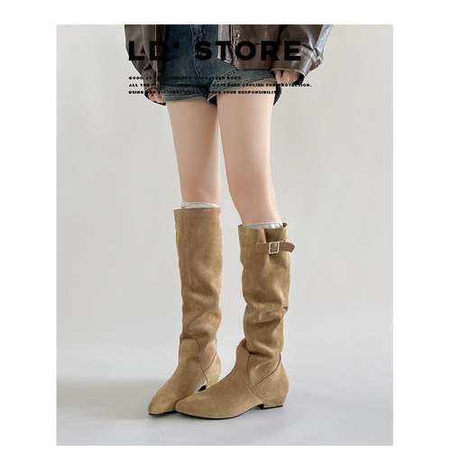 【退换包邮免费试穿】真皮长靴