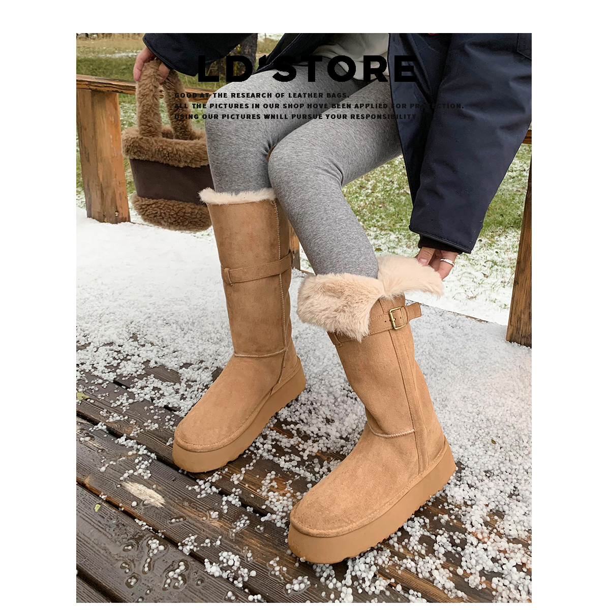 【退换包邮免费试穿】真皮靴子