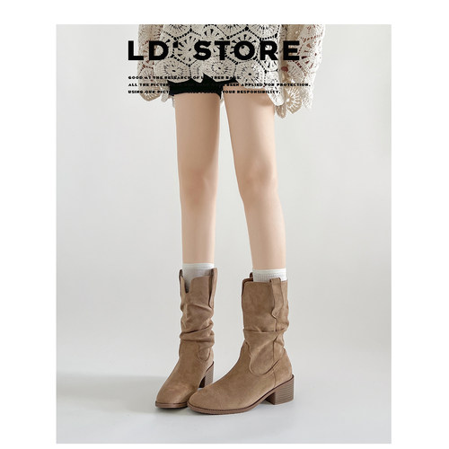 【退换包邮免费试穿】真皮靴子