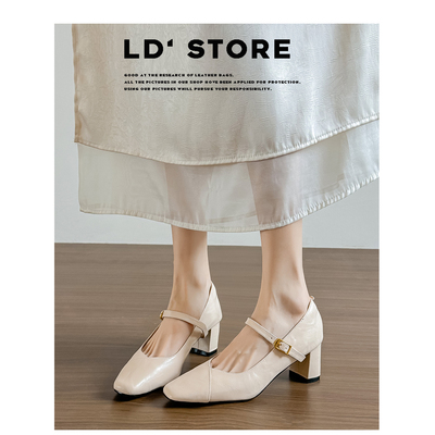 【退换包邮免费试穿】真皮玛丽珍