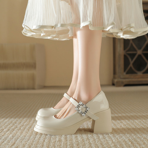 【退换包邮马上发】真皮玛丽珍