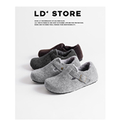 限时98 灰色毛毛鞋 内增高加绒勃肯鞋 女2025冬季 新款 棉鞋 雪地靴