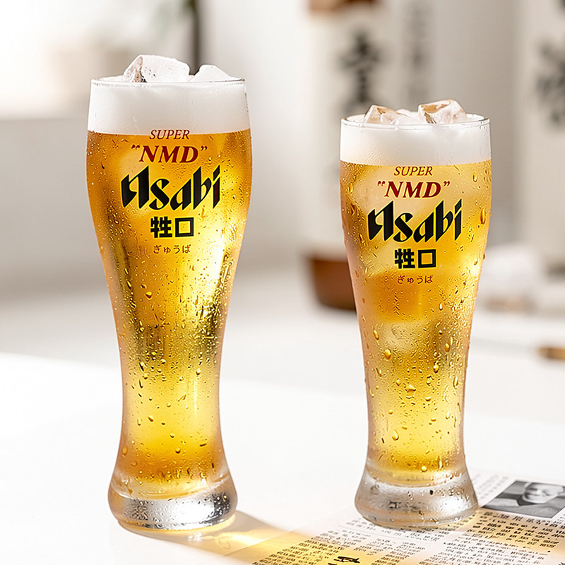 玻璃杯啤酒杯大容量扎啤杯商用加厚精酿专业喝酒杯子牲口新款