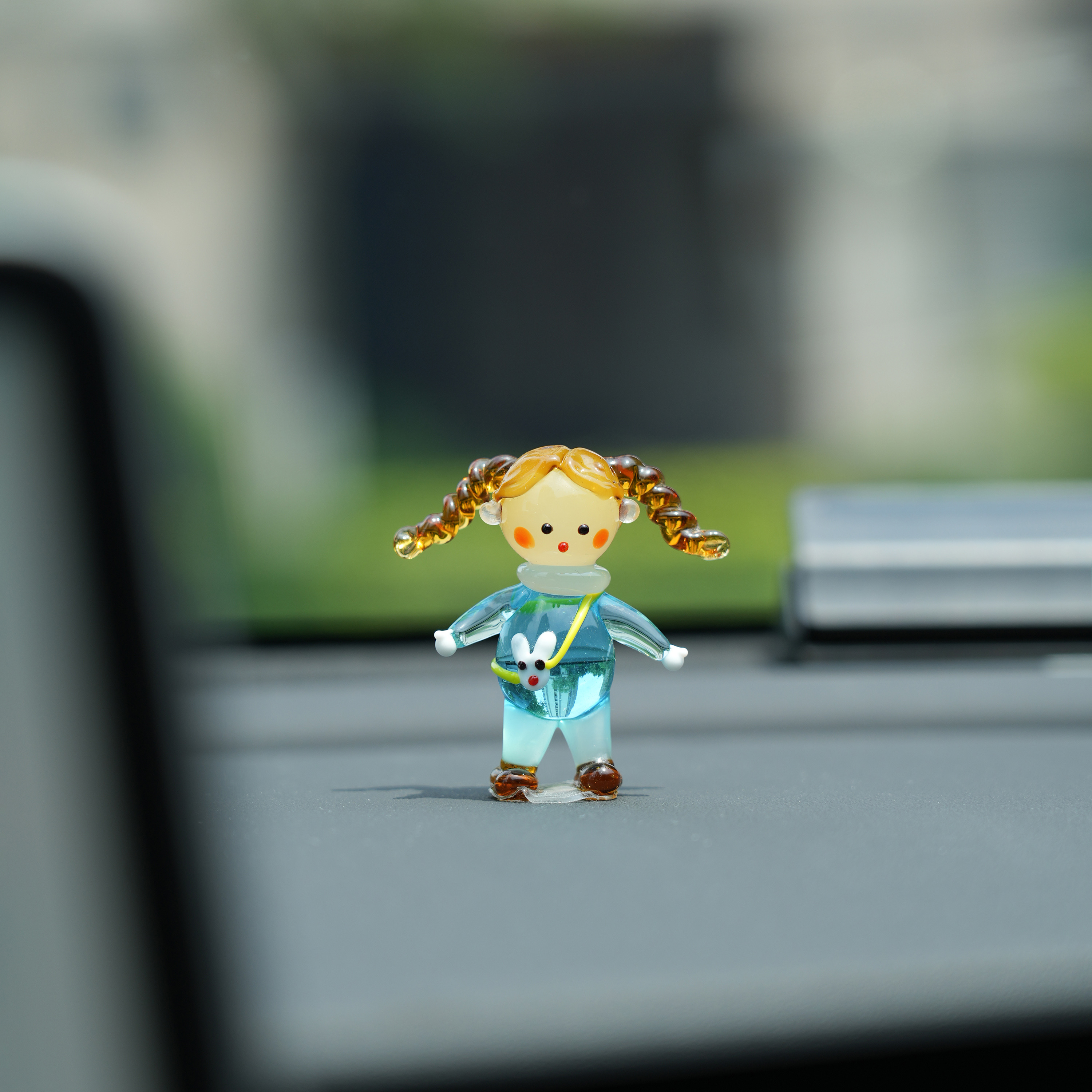 琉璃双马尾女孩桌面装饰手办