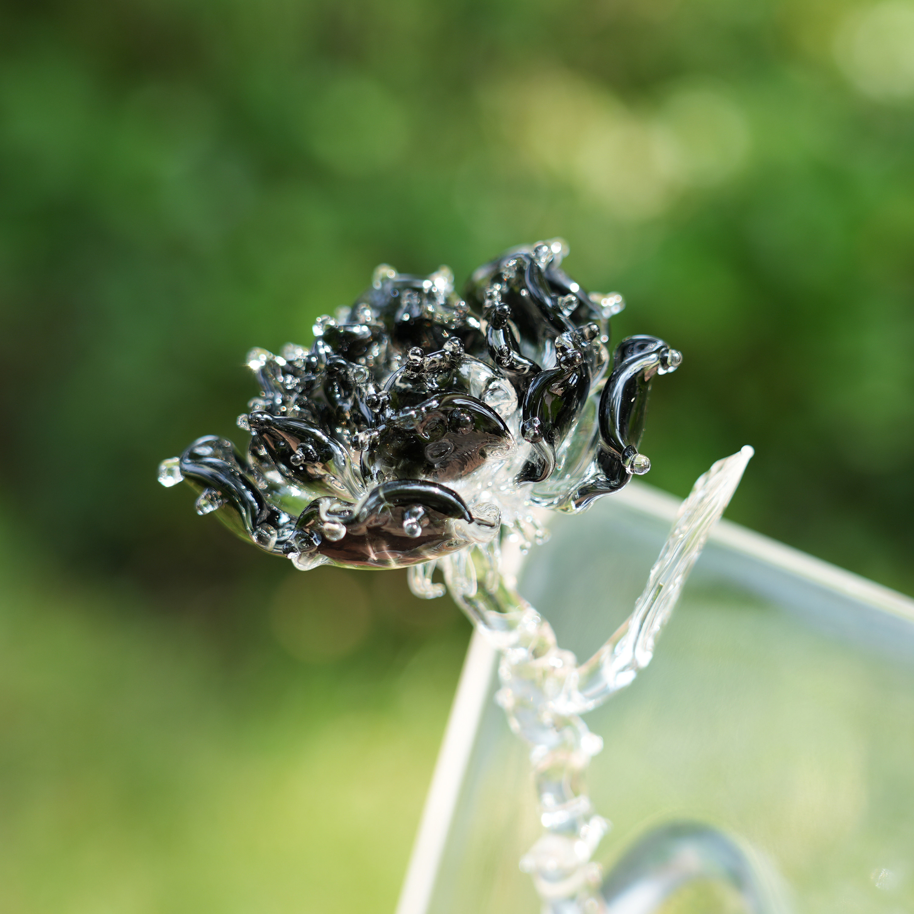 琉璃手作黑色玫瑰永生花情侣礼物