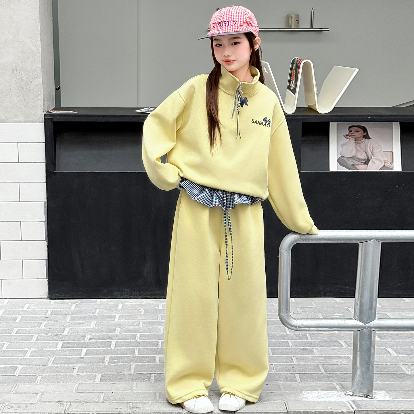 女童秋装套装2026新款韩系洋气中大童休闲卫衣裤子两件套运动服