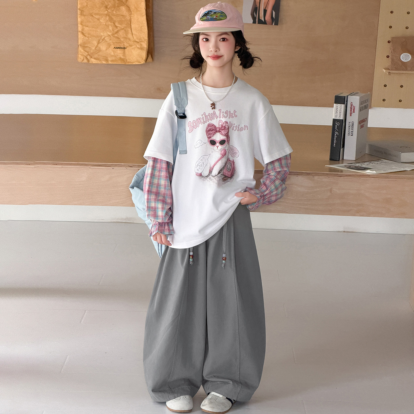 女童秋装套装2026新款韩系洋气中大童休闲卫衣裤子两件套运动服