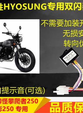 适用骁胜轻骑U侠大脚怪攀爬者坦影250双闪开关爆四应急闪转向提醒