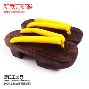 薛氏妇人木屐 烧桐芳町鞋 女款 二齿木拖鞋 分左右脚 （包邮）