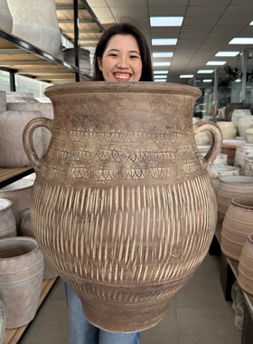 轻奢侘寂三角梅陶花盆