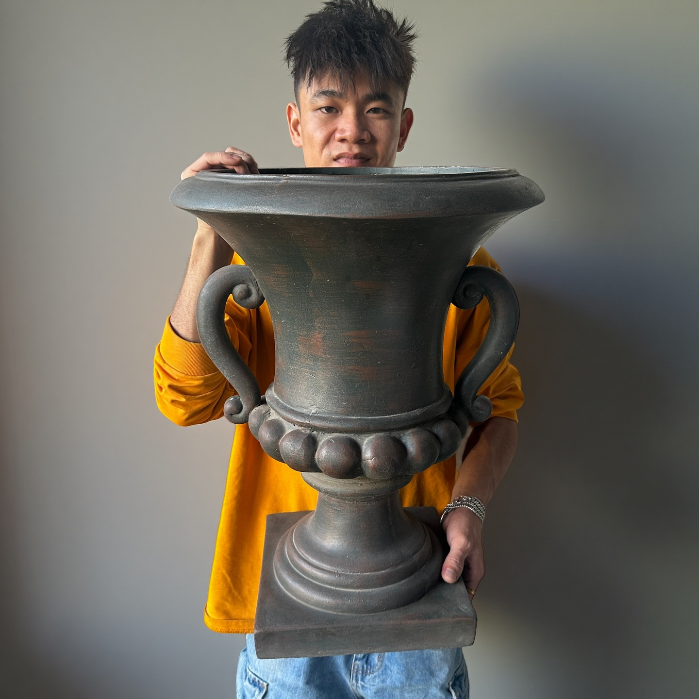 法式仿古大陶罐南洋复古诧寂风南法风咖啡店欧式民宿酒店庭院花盆