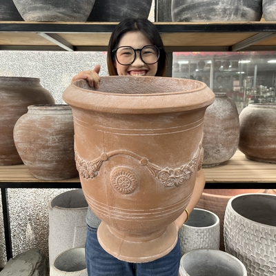 法式仿古大陶罐简约轻奢诧寂风南法风咖啡店民宿酒店营地庭院花盆
