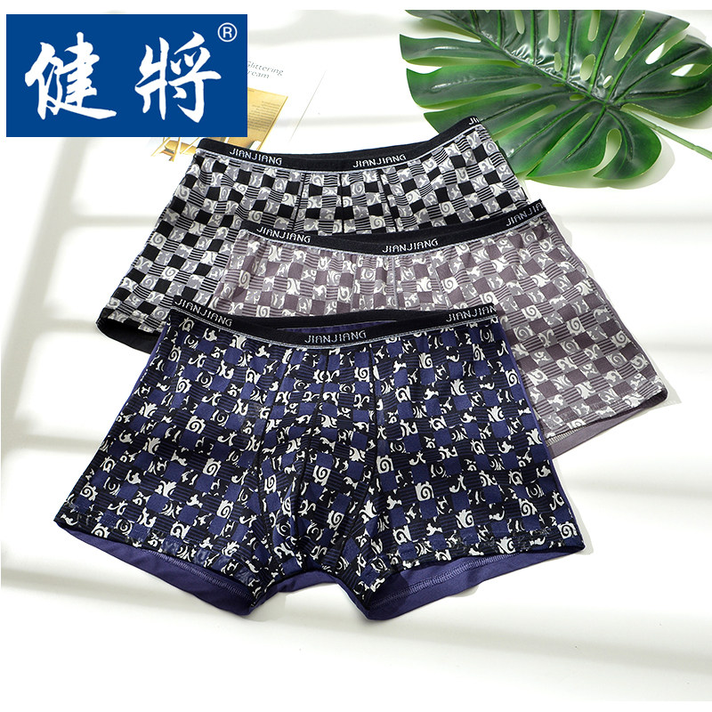 健将新品男内裤前幅网纱透气