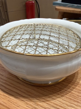 日本Noritake则武高端钻石系列高足骨瓷浮雕花插15*7cm 孤品