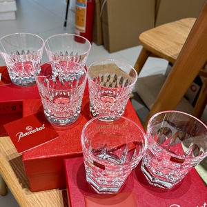 法国Baccarat巴卡拉水晶杯威士忌酒杯烈酒杯 日本中古原盒保真