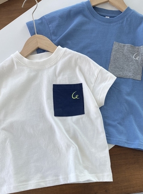 【lemon pouch】糯糯棉 巨软 亲肤 男童纯棉白色短袖T恤