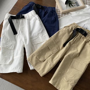 110码 3岁宝宝水洗棉布短裤 大米淘搬迁捡漏