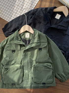 S X CN3W01】多口袋工装外套