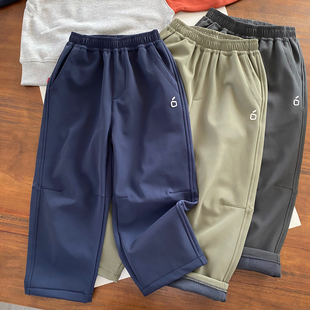 微弹力不紧绷/男童加绒速干长裤/