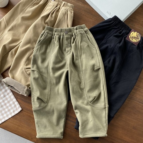 特软的厚棉布长裤~温暖不臃肿