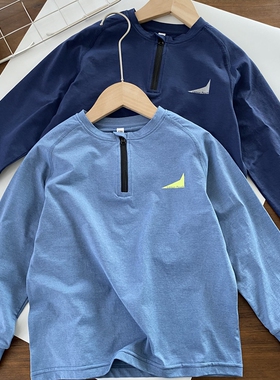 【lemon pouch】5级速干~可呼吸 男童长袖速干T恤 运动衫