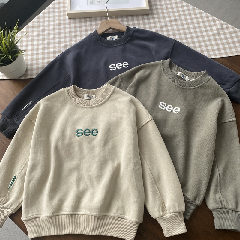 基础耐看佰搭款~针织螺纹棉卫衣