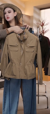 高奢系列设计师早秋时尚女式外套25HG3829