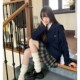 长袖 秋季 日系原创JK制服毛衣学院风校供感针织开衫 宽松百搭外套女