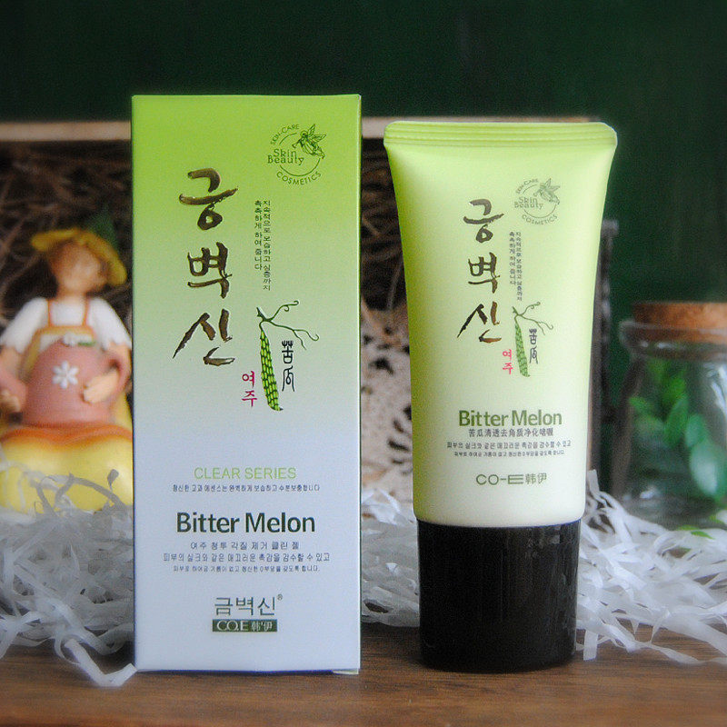 韩伊skinbeauty苦瓜清透去角质净化啫喱80g 去死皮膏清洁毛孔