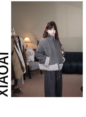 【专柜大清仓】2025冬季新款高级感短款加绒保暖外套A20765