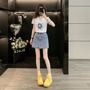 盐系休闲潮流百搭夏季新款套装女