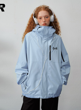 ER莫兰迪色系飞行夹克2024秋季新款潮牌高街情侣工装外套男