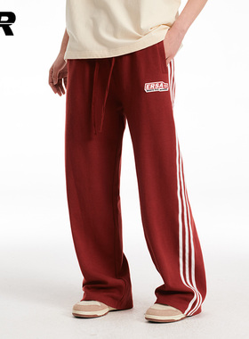 【李宏毅左航同款】ER撞色条纹休闲裤男女春秋潮牌运动裤卫裤