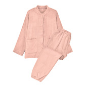 无印正品 家居服男良秋冬款 品质睡衣女法兰绒加厚套装 珊瑚绒情侣款