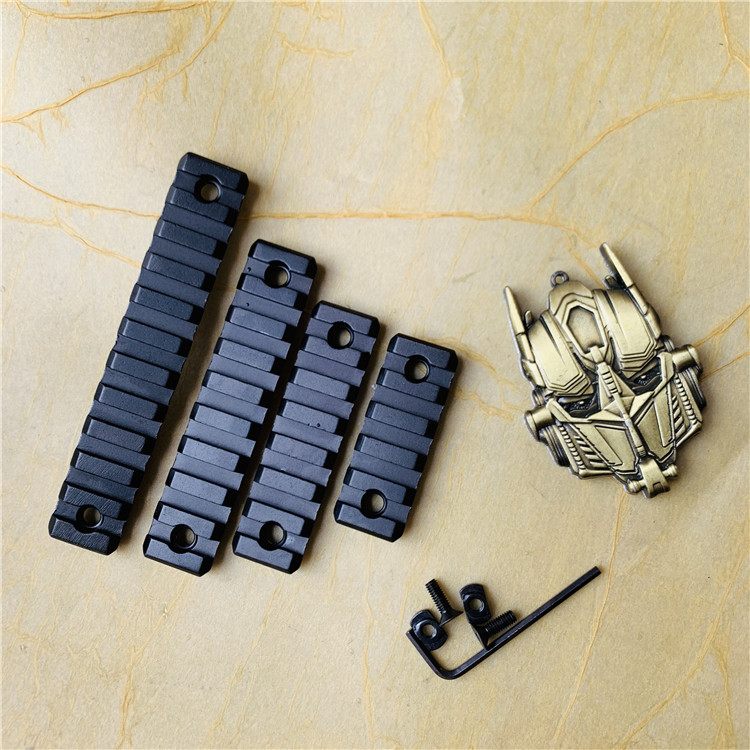 mlok专用mi鱼骨20mm金属战术导轨片配件