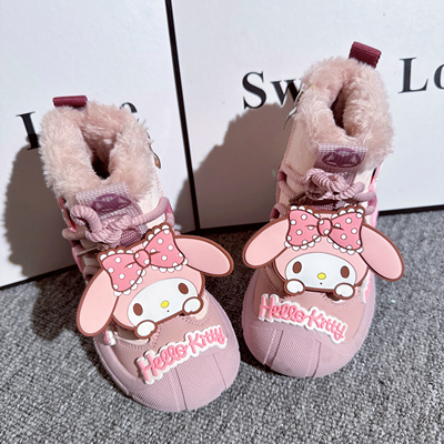 儿童加绒加厚保暖雪地靴