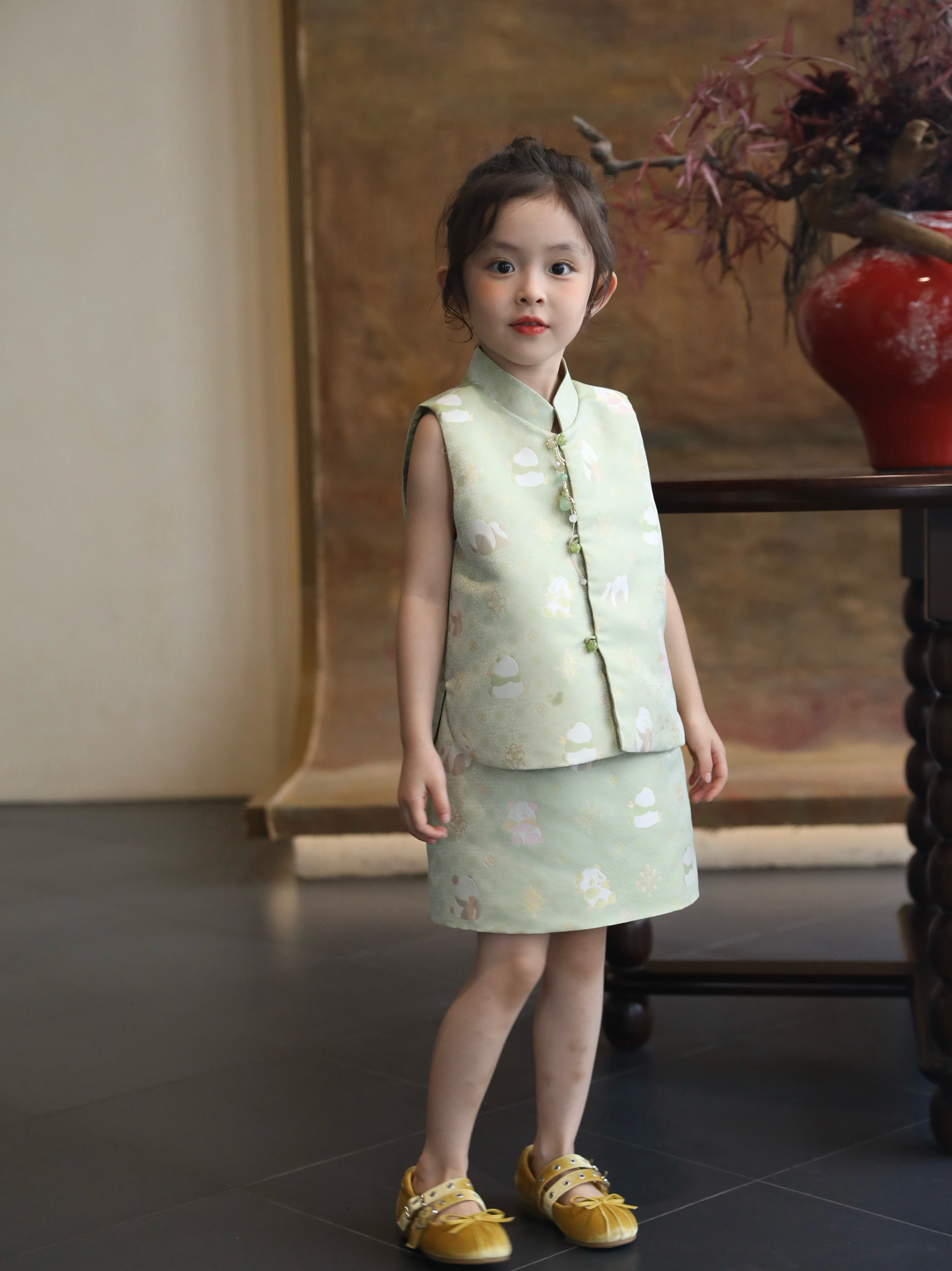 2025春夏新款女童中式国风马甲