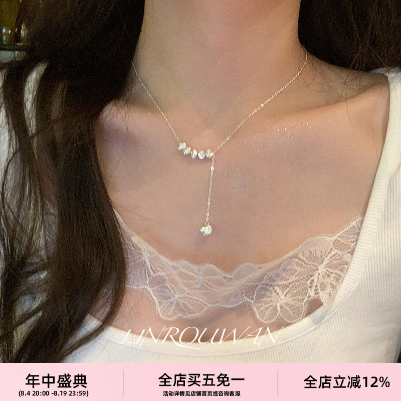 925纯银猫眼珠车花球链条项链