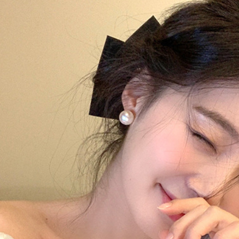 林肉完珍珠复古甜美925银针百搭