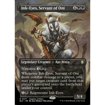 万智牌 BLB 金 邪鬼仆役墨目 Ink-Eyes, Servant of Oni 英文