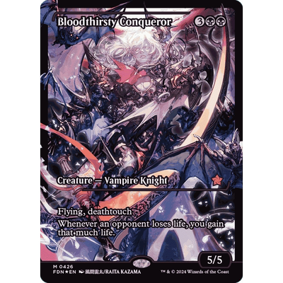 万智牌 FDN 嗜血征服者 Bloodthirsty Conqueror 二次元碎闪